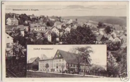 17866 Ak Wünschendorf im Erzgebirge Gasthof um 1920