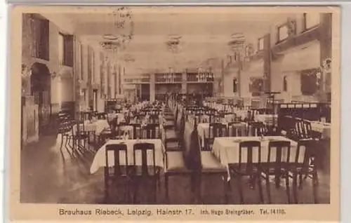 32/12 Ak Leipzig Brauhaus Riebeck Hainstraße 17, 1913