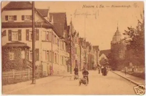 17881 Ak Nossen in Sachsen Bismarckstrasse 1926