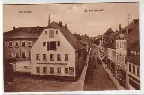 39583 Ak Hainichen Bahnhofstrasse um 1910