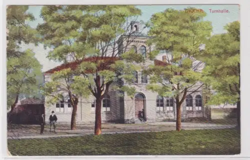 47056 Ak Taucha Turnhalle 1914