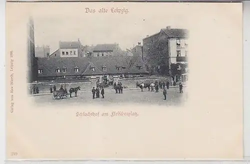 62362 Ak Leipzig Schlachthof am Fleischerplatz um 1900