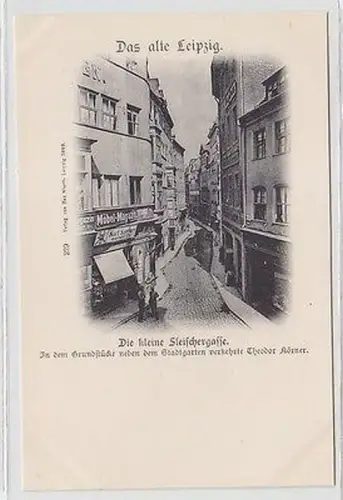 63417 Ak Leipzig die kleine Fleischergasse um 1899