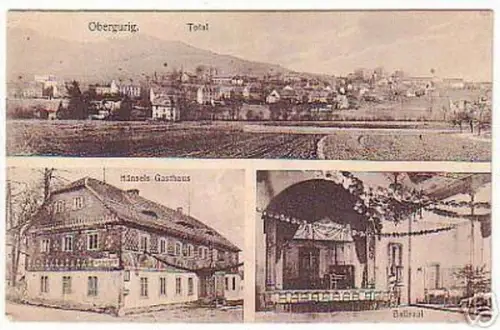 03440 Mehrbild Ak Obergurig Hänsels Gasthaus um 1920