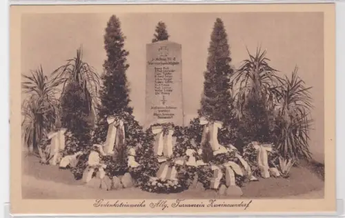 89968 Ak Gedenksteinweihe allgemeiner Turnverein Zweinaundorf um 1920
