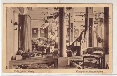 32/41 Ak Leipzig Café Corso Augustusplatz 1913