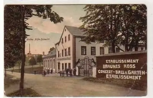 38784 Ak Oelsnitz im Erz. Gasthof "Braunes Ross" 1909