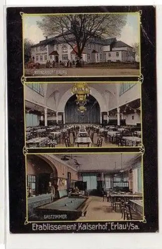 60868 Mehrbild Ak Erlau in Sachsen Etabblissement "Kaiserhof" 1913