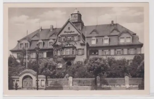 63402 Ak Döbeln in Sachsen Außenansicht Bürgerheim um 1920