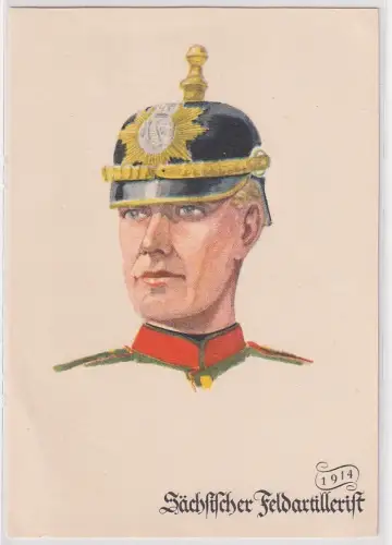 08277 Künstler Ak Reklame Victoria-Versicherung Sächsischer Feldartillerist 1914