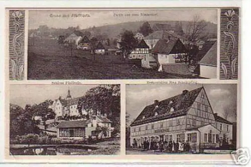 08599 Ak Gruß aus Pfaffroda Restauration um 1910
