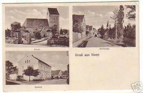 06177 Ak Gruß aus Nemt Gasthof usw. um 1930