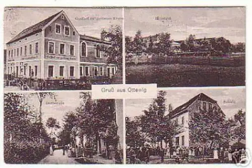 06772 Ak Gruß aus Ottewig Gasthof, Rittergut usw. 1921