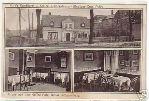 00053 Ak Gruß aus Konditorei Neusalza Spremberg 1918
