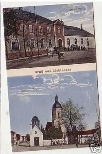 32792 Mehrbild Ak Gruß aus Lichtensee Gasthof usw. 1916
