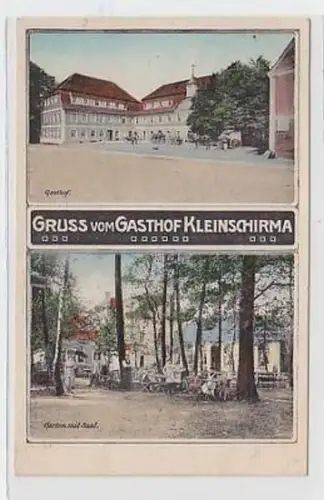 35964 Ak Gruß vom Gasthof Kleinschirma 1909