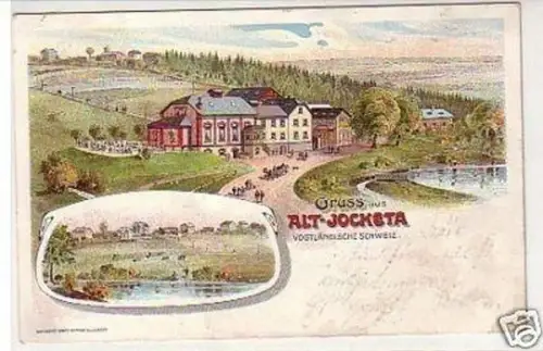 32920 Ak Lithographie Gruss aus Alt Jocketa 1907