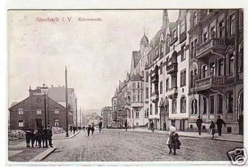 32967 Ak Auerbach im Vogtland Kaiserstraße 1913