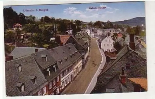 36997 Ak Lössnitz im Erzgebirge Bahnhofstraße um 1910