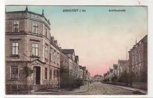 41182 Ak Burgstädt in Sachsen Schillerstraße 1915