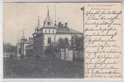 62410 Ak Pirna Rottwerndorf Artillerie Kaserne 1901