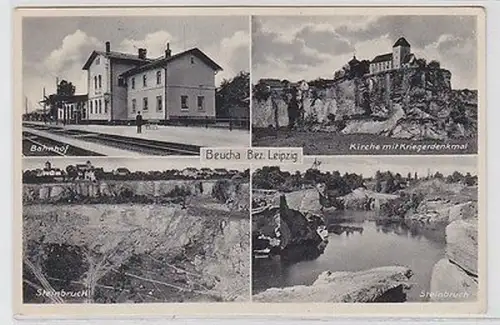65505 Mehrbild Ak Beucha Bez. Leipzig Bahnhof usw. 1936