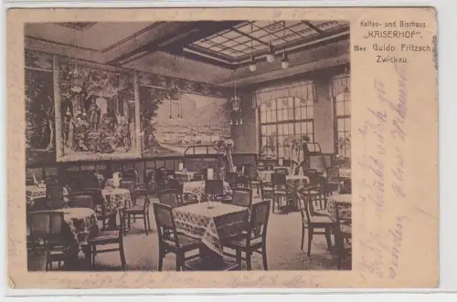 71226 Feldpost Ak Zwickau Kaffee- und Bierhaus 'Kaiserhof' 1918