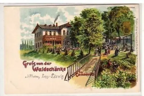 31/46 Ak Gruß von der Waldschänke bei Connewitz um 1900