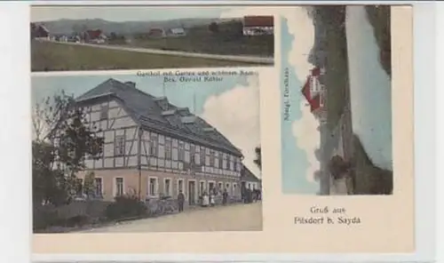 37048 Mehrbild Ak Gruss aus Pilsdorf bei Sayda um 1910
