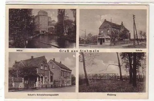 37059 Mehrbild Ak Gruß aus Stahmeln Schule usw. um 1920