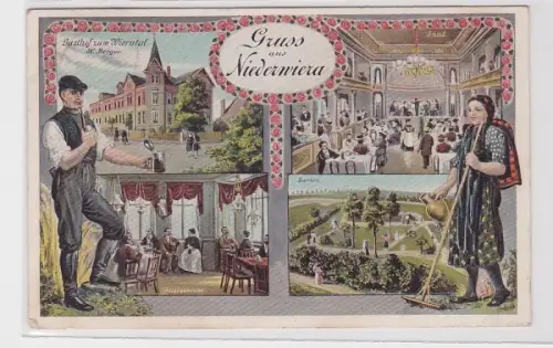 68031 Mehrbild Ak Gruß aus Niederwiera Gasthof zum Wieratal 1910