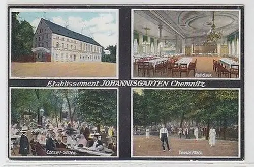 62637 Mehrbild Ak Chemnitz Etablissement Johannisgarten 1919