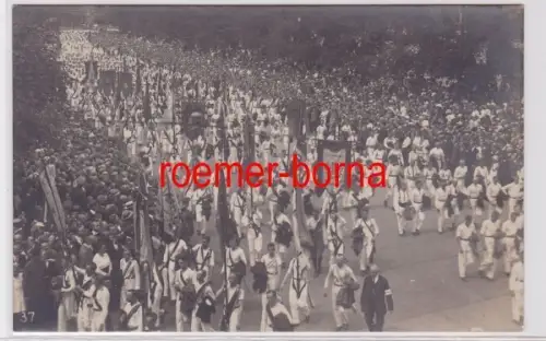 88030 Foto Ak 1. Deutsches Arbeiter-Turn- u. Sportfest in Leipzig 22.-25.7.1922