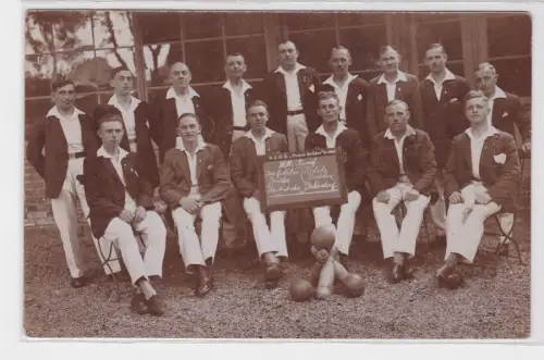 90658 Foto Ak Kahnsdorf Kegelklub 'Fidele Brüder' um 1920