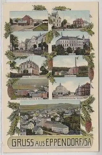 58695 Mehrbild Ak Gruß aus Eppendorf in Sachsen 1914