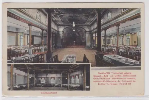 06996 Mehrbild Ak Gasthof St. Thekla bei Leipzig um 1930