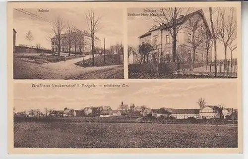 14733 Mehrbild Ak Gruß aus Leukersdorf im Erzgebirge um 1910