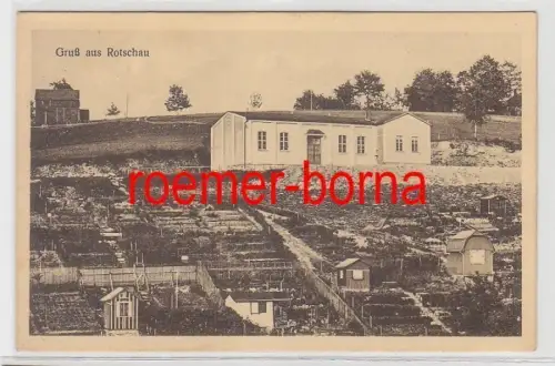 73743 Ak Gruß aus Rotschau Turnhalle des Turnverein Vorwärts e.V.