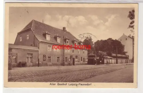 78725 Ak Leipzig-Paunsdorf Ballhaus Alter Gasthof 1930