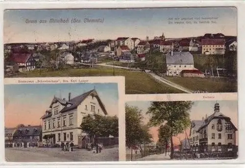 60464 Mehrbild Ak Gruß aus Mittelbach Bezirk Chemnitz 1921