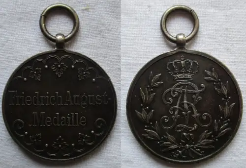 Sachsen Friedrich August Medaille Silber (123476)