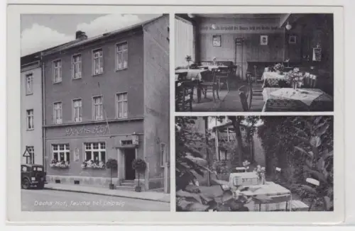 98602 Mehrbild Ak Taucha bei Leipzig Dechs Hof um 1940