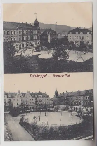 70373 Mehrbild Ak Potschappel Bismarck-Platz um 1920