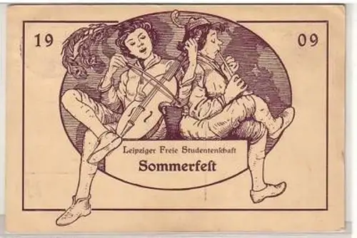 26/22 Ak Leipzig Sommerfest Freie Studentenschaft 1909