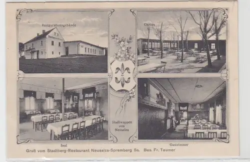 31056 Mehrbild Ak Gruß vom Stadtberg-Restaurant Neusalza-Spremberg Sa. 1922