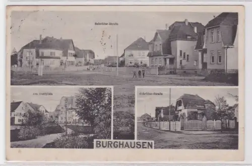 86466 Mehrbild Ak Burghausen Schröderstraße und Dorfplatz 1920
