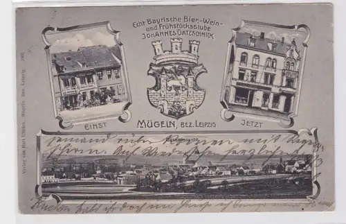 92677 Mehrbild Ak Mügeln Bier- und Weinstube 1911