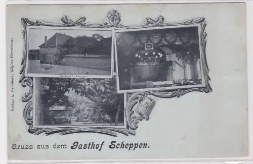 92683 Mehrbild Ak Gruß aus dem Gasthof Scheppen um 1900