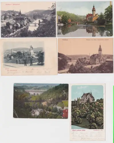 40219/6 Ak Waldheim Ortsansichten um 1930