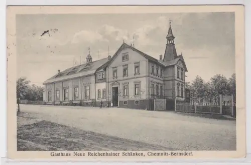 88744 Ak Chemnitz Bernsdorf Gasthaus neue Reichenhainer Schänken 1928